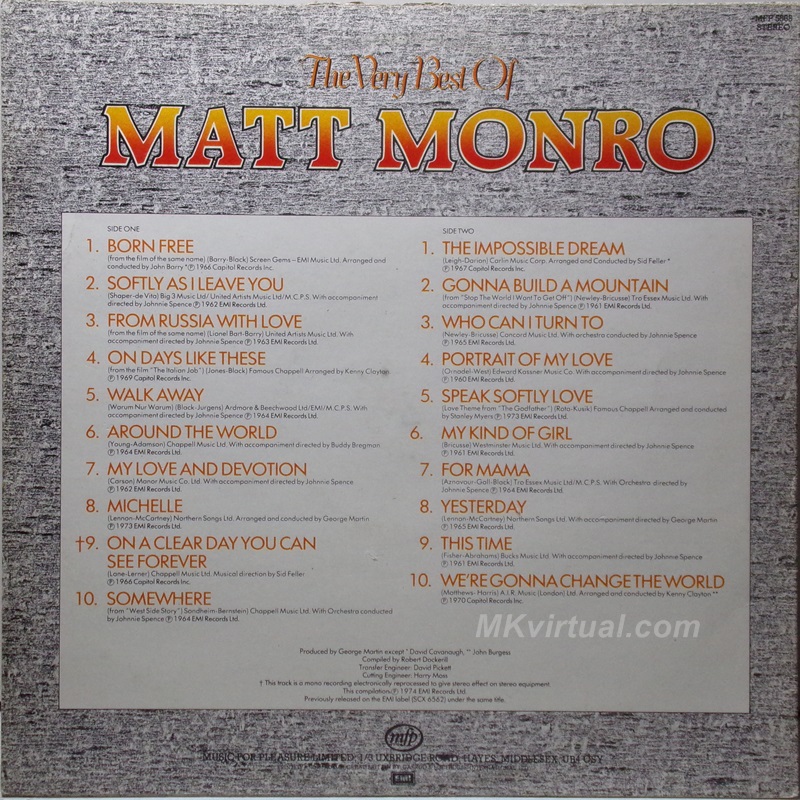 Matt Monro - The very best of Matt Monro