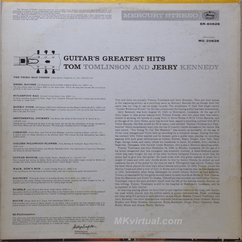 Tom Tomlinson and Jerry Kennedy - Guitar's greatest hits