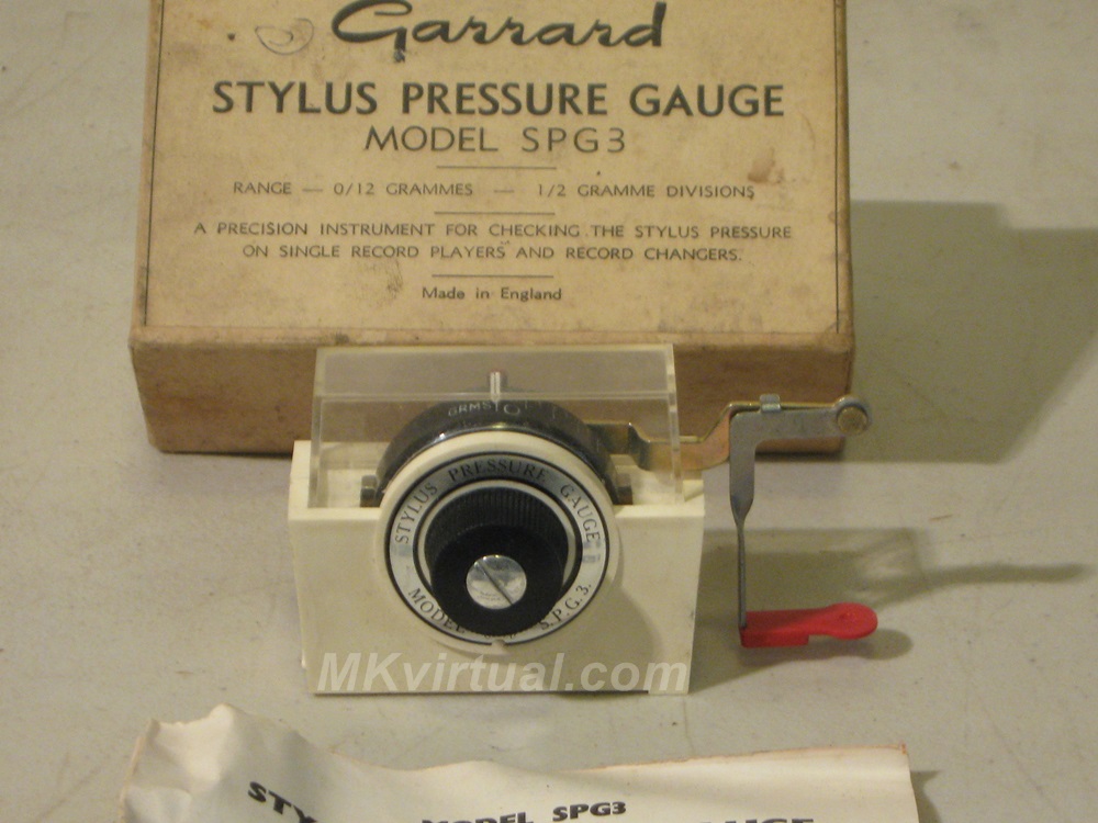 Garrard stylus pressure gauge