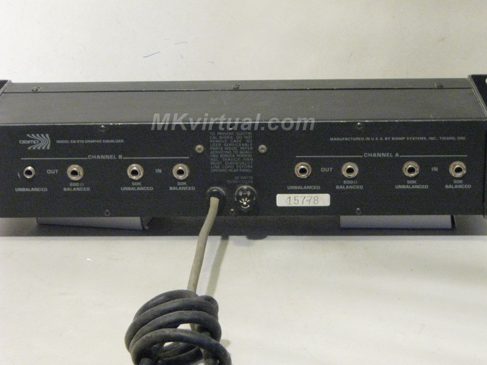 Biamp professional graphic equalizer model EQ-210